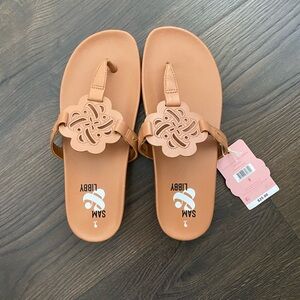 Sam & Libby Brown Thong Sandals